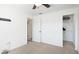Bedroom showcasing a closet and a neutral color scheme, ready for personalization at 2312 Java Plum Ave, Sarasota, FL 34232