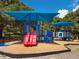 Community playground featuring colorful play structures, slides, and shaded areas for fun and safety at 2613 Temple St, Sarasota, FL 34239