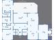 Detailed floor plan showcasing the home's layout, including bedrooms, living spaces, kitchen, lanai and office at 4062 S Shade Ave, Sarasota, FL 34231