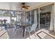 Inviting screened patio offering seamless transition to the interior and views of the backyard at 4630 56Th E Dr, Bradenton, FL 34203