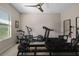 Home gym featuring an array of exercise equipment and ample natural light at 4670 Antrim Dr, Sarasota, FL 34240