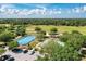 Panoramic aerial view of park with rink, field, pavilion, and playground in Florida at 13324 Purple Finch Cir, Lakewood Ranch, FL 34202