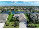 Waterfront home featuring lush landscaping, screened lanai, and beautiful lake views at 13324 Purple Finch Cir, Lakewood Ranch, FL 34202