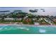 Aerial view of oceanfront property with a sandy beach at 4234 Gulf Of Mexico Dr # E2, Longboat Key, FL 34228