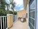 A lovely balcony has seating and views at 8811 White Sage Loop # 8811, Lakewood Ranch, FL 34202