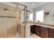 Spa-like bathroom with a walk-in shower and updated fixtures at 214 S Westland Ave # 1, Tampa, FL 33606