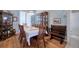 Formal dining room with wood table and chairs at 1424 Grebe Dr, Punta Gorda, FL 33950