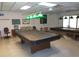 Community game room with pool table and seating at 5495 Holiday Park Blvd, North Port, FL 34287