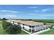 Aerial view of community showcasing water access and green space at 17258 Acapulco Rd # 122, Punta Gorda, FL 33955