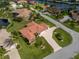 Aerial view showcasing a single-Gathering home's location and landscaping at 442 Macedonia Dr, Punta Gorda, FL 33950