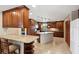 Kitchen features granite countertops and wood cabinets at 442 Macedonia Dr, Punta Gorda, FL 33950