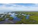 Aerial view of lush mangrove landscape near coastline at 3256 White Ibis Ct # 13B, Punta Gorda, FL 33950