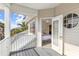 Balcony with access to bedroom and stunning water views at 116 Dolly St, Punta Gorda, FL 33950