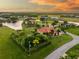 Aerial view of a luxurious property near the water at 24087 Santa Inez Rd, Punta Gorda, FL 33955