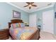 Serene bedroom with a double bed and plenty of closet space at 24087 Santa Inez Rd, Punta Gorda, FL 33955