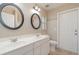 Bathroom with double vanity, and separate shower at 2931 S Cranberry Blvd, North Port, FL 34286