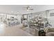 Open living room and kitchen with modern finishes at 107 Santarem Cir, Punta Gorda, FL 33983