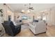 Spacious living room features tile floors, neutral walls, and ample seating at 2615 Rio Plato Dr, Punta Gorda, FL 33950