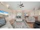 Bright living room with comfortable seating and a large TV at 2615 Rio Plato Dr, Punta Gorda, FL 33950