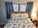 Bedroom with seashell bedding and nightstand at 5524 Holiday Park Blvd, North Port, FL 34287