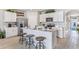 Modern kitchen with stainless steel appliances and an island at 1051 Adalia Ter, Port Charlotte, FL 33953