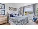 Spacious bedroom with large bed, window seat, and water view at 1051 Adalia Ter, Port Charlotte, FL 33953