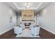 Community clubhouse lobby with fireplace and comfortable seating at 1425 Powell Valley Dr, Port Charlotte, FL 33953