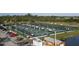 Aerial view of numerous pickleball courts at 1 Colony Point Dr # B9, Punta Gorda, FL 33950