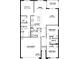 Two-story home floor plan, three bedrooms, two baths, two-car garage, and covered lanai at 9537 Turtle Grass Cir, Punta Gorda, FL 33950