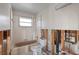 Under renovation, this bathroom features a shower and tub at 350 Gill St, Punta Gorda, FL 33950