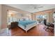 Main bedroom with hardwood floors and water views at 831 Via Tunis, Punta Gorda, FL 33950