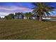 Single-story home with a gray exterior, palm trees, and a spacious lawn at 2387 Tamarind St, Port Charlotte, FL 33948