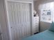 Bedroom with double closet and dresser at 6603 Hauli Ct, North Port, FL 34287