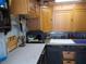 Well-organized workshop with cabinets and work bench at 6603 Hauli Ct, North Port, FL 34287