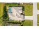 Bird's-eye view of single-Gathering home and driveway at 219 White Marsh Ln, Rotonda West, FL 33947