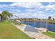 Convenient boat dock with lift and kayak storage at 138 Peckham Sw St, Port Charlotte, FL 33952
