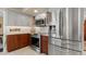 Updated kitchen, stainless steel appliances, granite countertops, wood cabinets at 138 Peckham Sw St, Port Charlotte, FL 33952