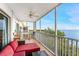 Serene balcony boasting water views and ample seating at 101 N Marion Ct # 133, Punta Gorda, FL 33950