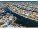 Aerial view of canal front homes and waterways at 2199 El Cerito Ct, Punta Gorda, FL 33950