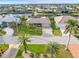 Aerial view of waterfront home with landscaped yard at 2199 El Cerito Ct, Punta Gorda, FL 33950