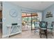 Bright breakfast nook with glass doors leading to the pool area at 2199 El Cerito Ct, Punta Gorda, FL 33950