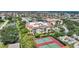 Aerial view of condo building and tennis courts at 255 W End Dr # 2412, Punta Gorda, FL 33950