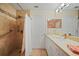 Main bathroom with shower and accessible features at 255 W End Dr # 2412, Punta Gorda, FL 33950