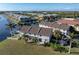 Aerial view of townhome community near the water at 3335 Purple Martin Dr # 1, Punta Gorda, FL 33950