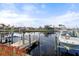 Private boat dock with lift and waterfront views at 3335 Purple Martin Dr # 1, Punta Gorda, FL 33950