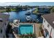 Community pool with waterfront view at 3335 Purple Martin Dr # 1, Punta Gorda, FL 33950