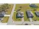Aerial view of a house and surrounding neighborhood at 16031 Alcira Cir, Punta Gorda, FL 33955