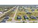 Aerial view showing a single-Gathering home in a residential neighborhood at 16031 Alcira Cir, Punta Gorda, FL 33955