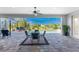 Spacious patio with outdoor dining set overlooking the pool at 386 Royal Poinciana, Punta Gorda, FL 33955