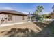 Backyard view of home with pool and shed at 5188 Balmor Ter, North Port, FL 34288